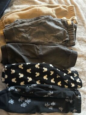 Kids' Neutral & Black Mixed Jogger Pants - Pack
